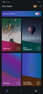 تحميل افضل تطبيق خلفيات للمكالمات Vani Dialer 1