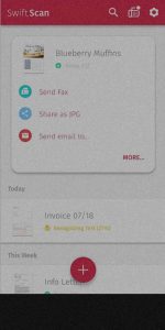 تطبيق لمسح المستندات وتحويلها الى صور وبي دي اف SwiftScan 3