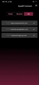 الحماية من البرامج الضارة للهاتف Quad9 Connect 3 الحماية من البرامج الضارة للهاتف Quad9 Connect 2