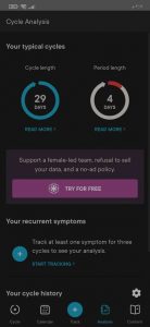 تطبيق تتبع الدورة الشهرية Period Tracker Clue 2