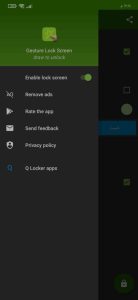 تطبيق فتح قفل الهاتف عن طريق الرسم Gesture Lock 3