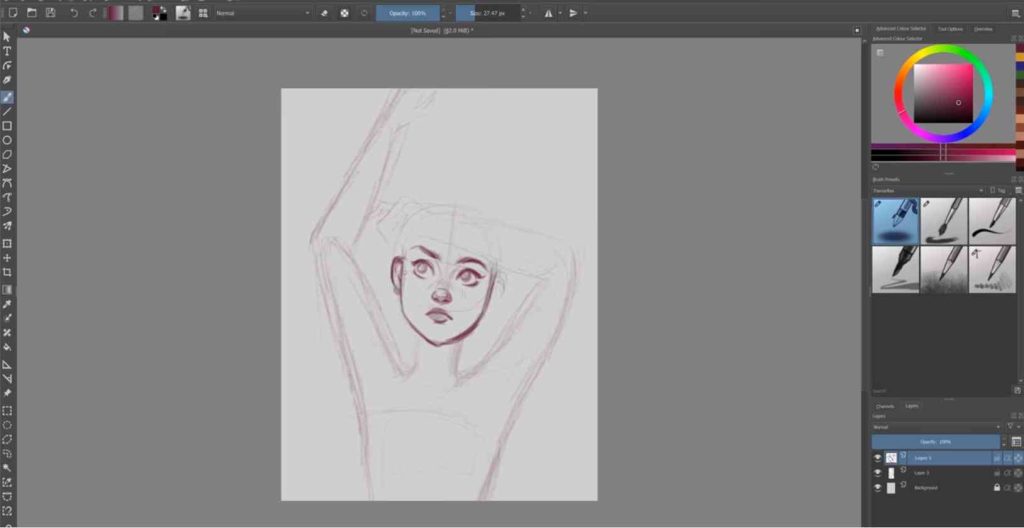 تحميل برنامج Krita لرسم الانمي علي الكمبيوتر مجانا 2022 3