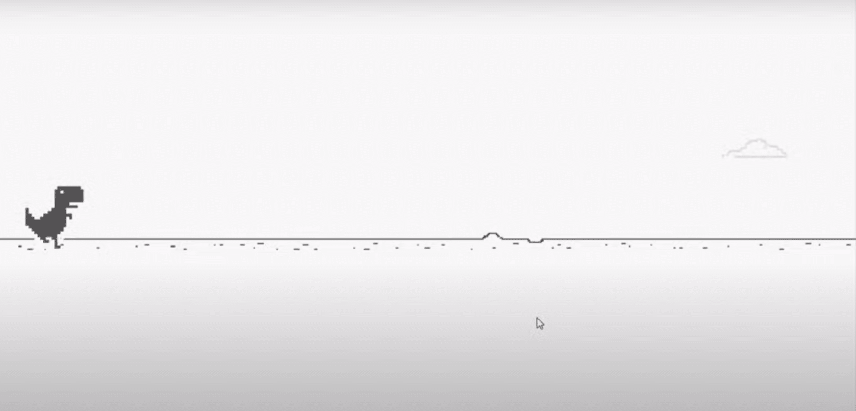 لعبة كروم الديناصور عند انقطاع الانترنت 1