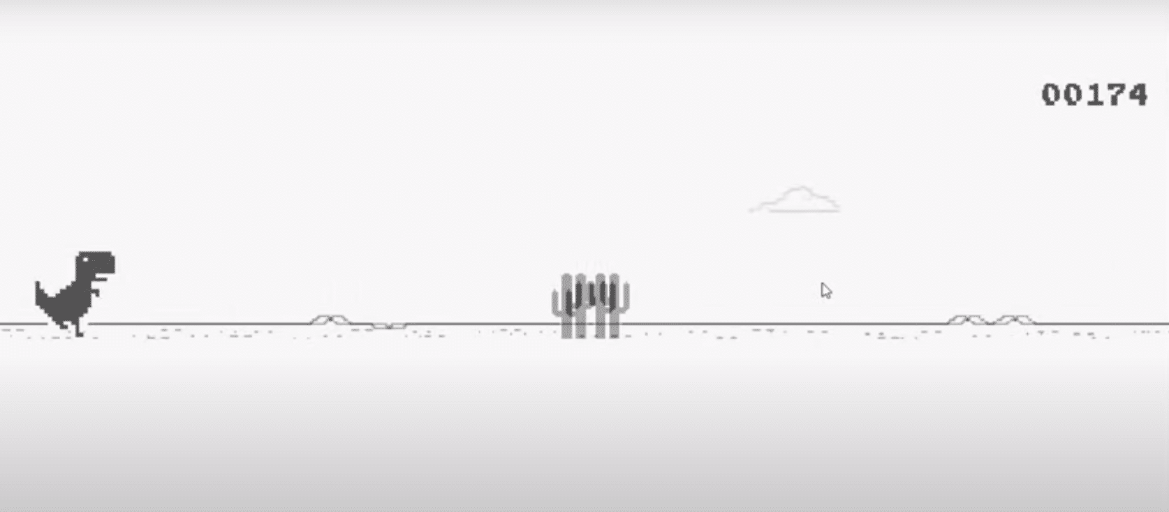 لعبة كروم الديناصور عند انقطاع الانترنت 3