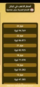 سعر الذهب عيار 21 بكام النهارده للبيع والشراء بالمصنعية 6