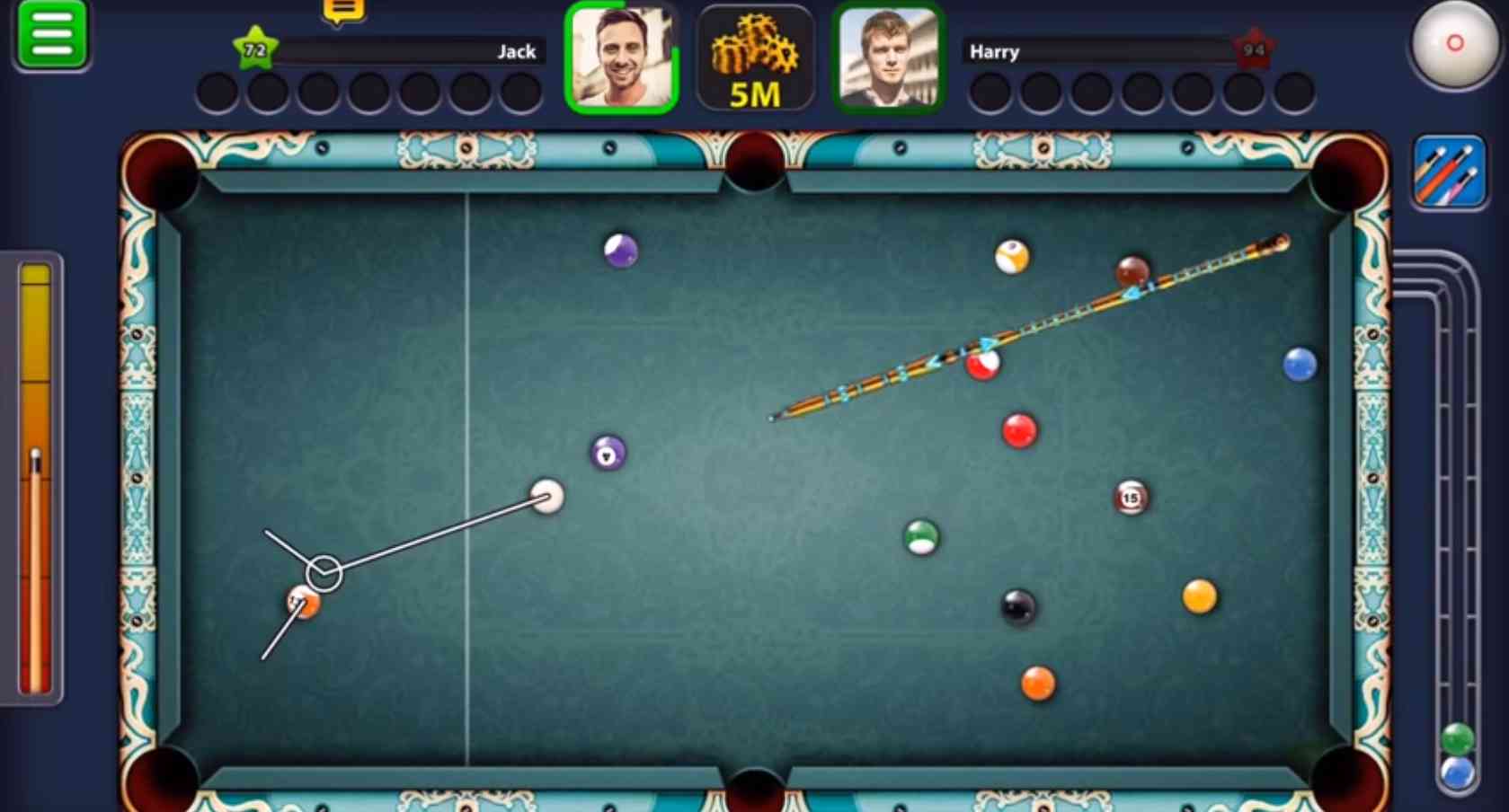 تحميل لعبة 8ball pool مهكرة تطويل السهم 2022 نقود لا تنتهي 3