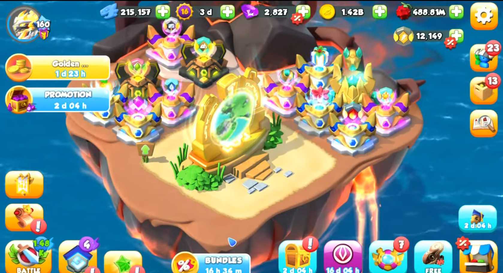 تحميل لعبة dragon mania مهكرة اخر اصدار للاندرويد APK مجانا 3