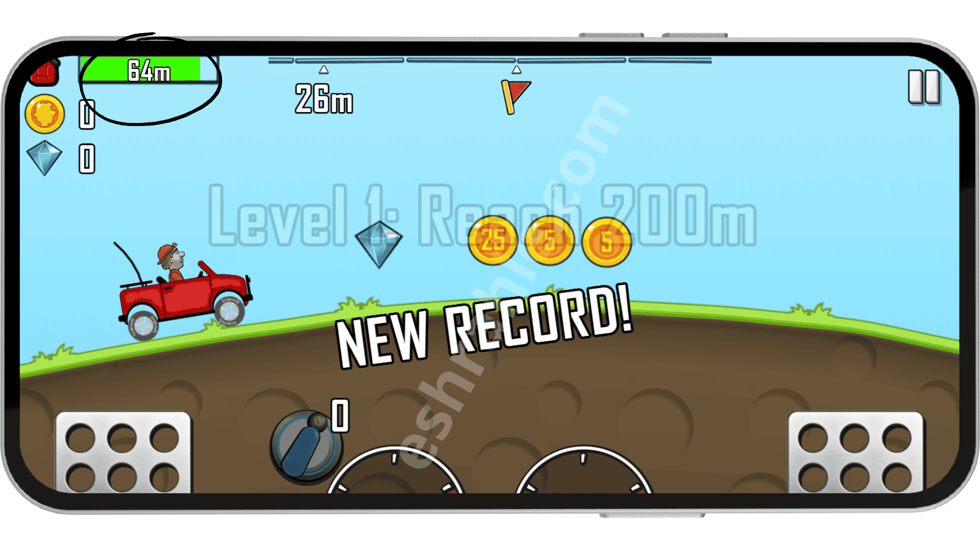 تحميل لعبة hill climb racing مهكرة من ميديا فاير اخر اصدار