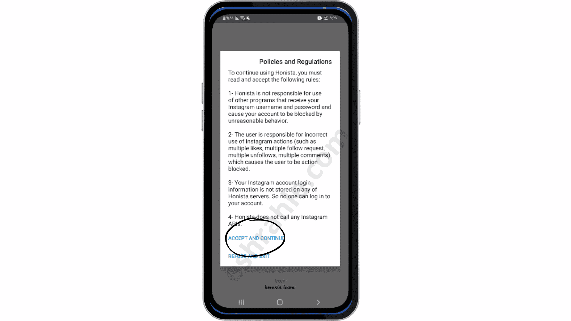 تنزيل برنامج هونيستا مهكر Honista apk اخر اصدار 