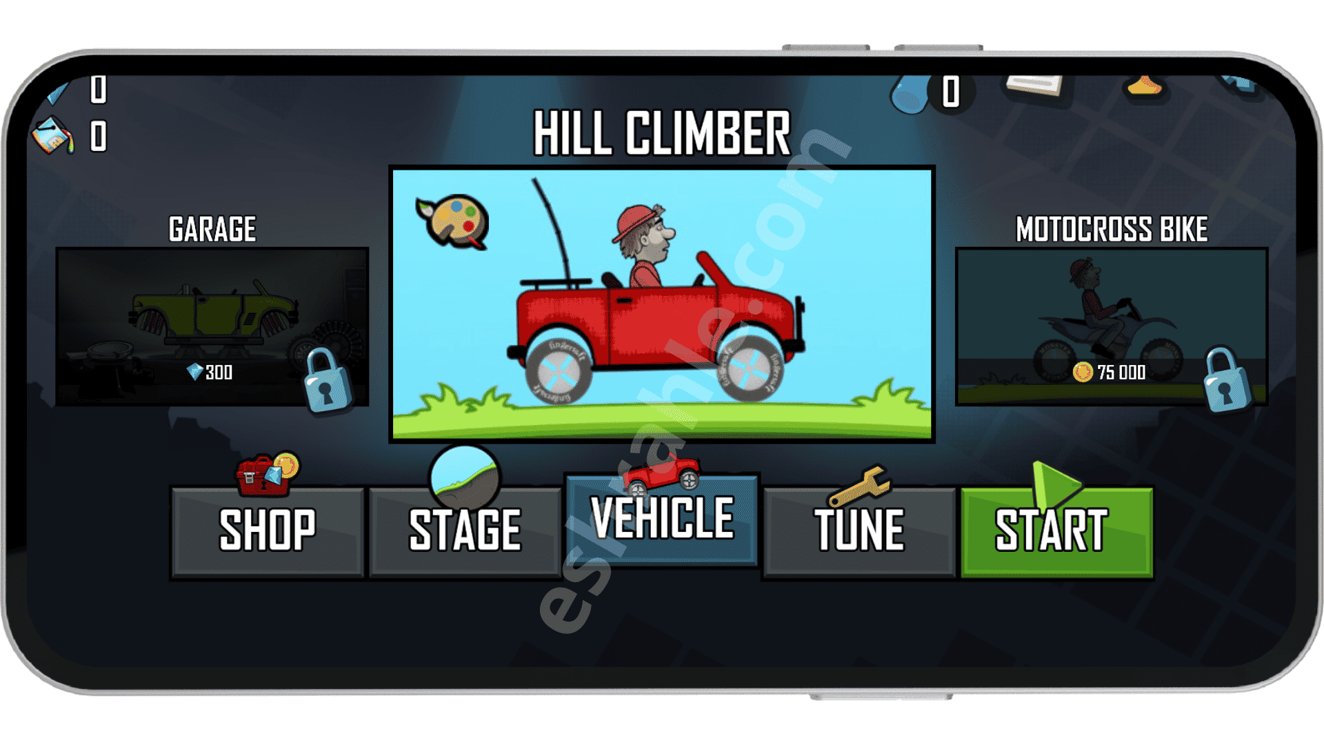 تحميل لعبة hill climb racing مهكرة من ميديا فاير اخر اصدار