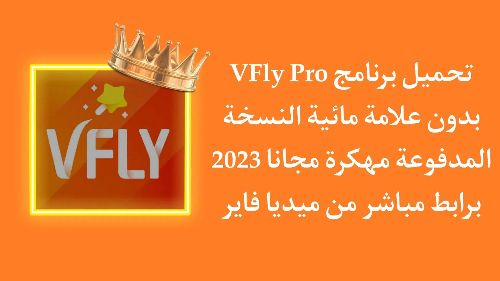 تحميل برنامج VFly Pro بدون علامة مائية مهكر اخر اصدار 2022