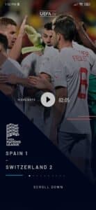 تحميل تطبيق UEFA TV لربح المال ومشاهدة دوري الأمم الأوروبية 1