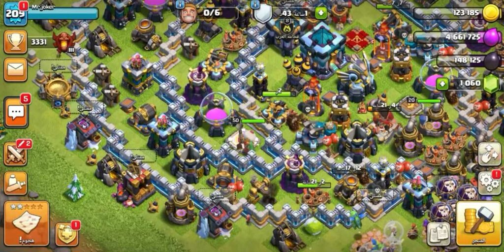 تحميل لعبة clash of clans مهكرة 2023 اخر اصدار
