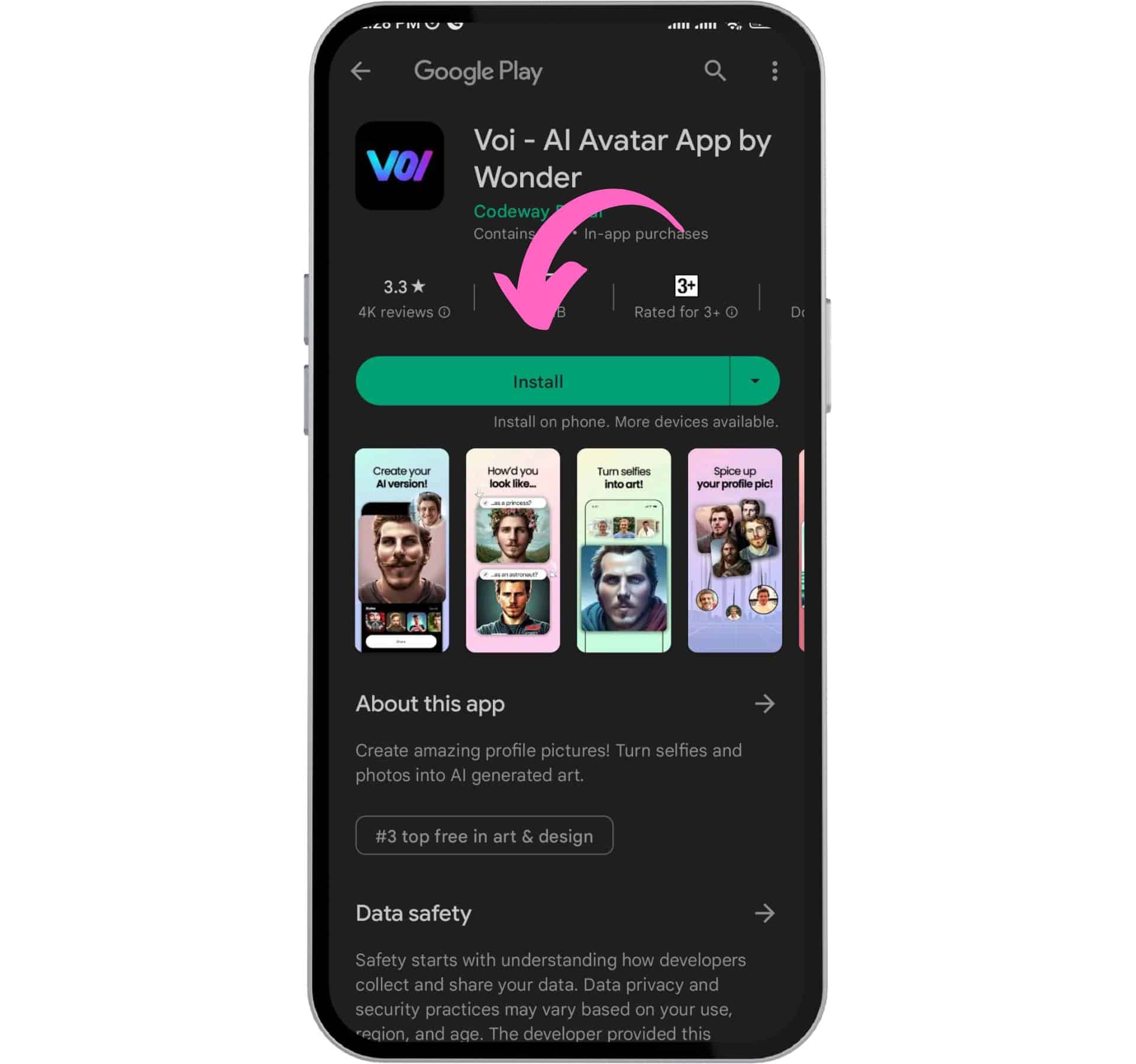 تحميل تطبيق voi ai avatar لتحويل الصور بالذكاء الاصنطاعي apk 2 تحميل تطبيق voi ai avatar لتحويل الصور بالذكاء الاصنطاعي apk