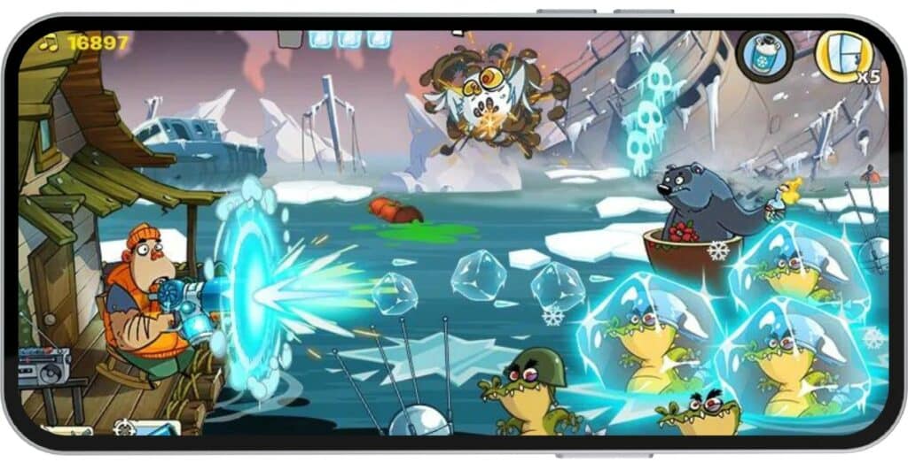 تحميل لعبة هجوم المستنقع مهكرة من ميديا فاير Swamp Attack 2 6 تحميل لعبة Swamp Attack مهكرة للايفون