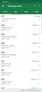 تحميل تطبيق Earthquake لرصد الزلازل والهزات الأرضية الان APK 3