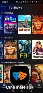 تنزيل برنامج cine mate للاندرويد وللايفون لمشاهدة الافلام والمسلسلات 2025 3