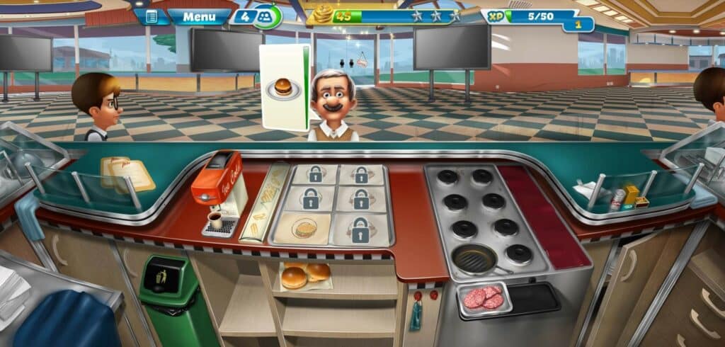 تحميل لعبة حمي الطهي Cooking Fever مهكرة 2024 للاندرويد من ميديا فاير 1