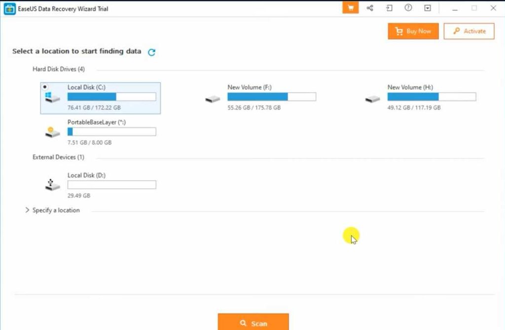 تحميل برنامج EASEUS Data Recovery Wizard كامل مفعل مدي الحياة مع الكراك + السريال 2