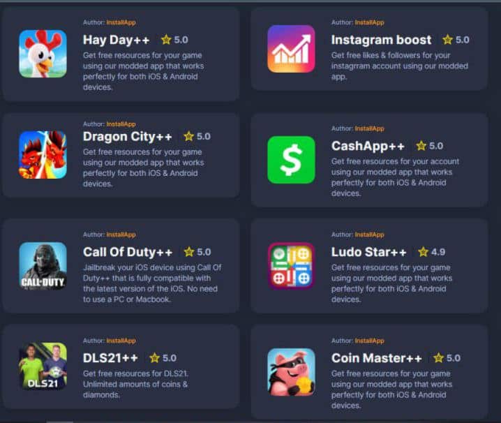 تنزيل موقع Installapp لشحن الالعاب مجانا للاندرويد apk 2