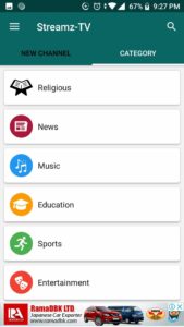 تحميل تطبيق Streamz tv لمشاهدة القنوات بث مباشر للاندرويد وللايفون 2024 مجانا 3