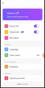 تحميل تطبيق فيدميكس Vidmix مهكر 2025 للاندرويد وللايفون من ميديا فاير 1