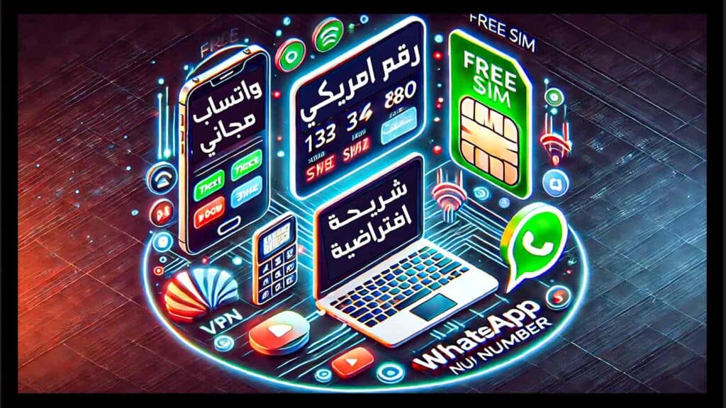 رقم امريكي جاهز مع كود الواتس 2024 مجانى بدون برامج لتفعيل الواتساب 1