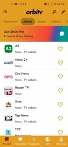 تحميل برنامج Orbitv مهكر 2025 لمشاهدة المباريات والقنوات اخر اصدار مجانا 2