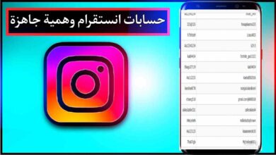 حسابات انستقرام وهمية جاهزة مع الباسورد مجانا 2025 3