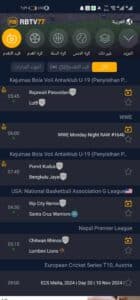 تحميل تطبيق RBTV77 apk مهكر 2026 لمشاهدة المباريات للاندرويد والايفون اخر اصدار 3