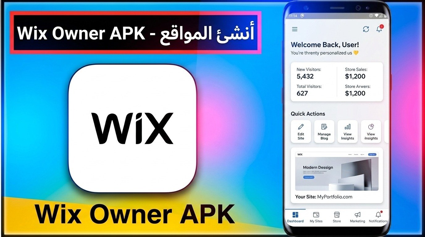 تحميل تطبيق ويكس Wix Owner لأنشاء المواقع اخر اصدار للاندرويد والايفون برابط مباشر مجانا 2026 1 تحميل تطبيق ويكس Wix Owner لأنشاء المواقع اخر اصدار للاندرويد والايفون برابط مباشر مجانا 2026 1