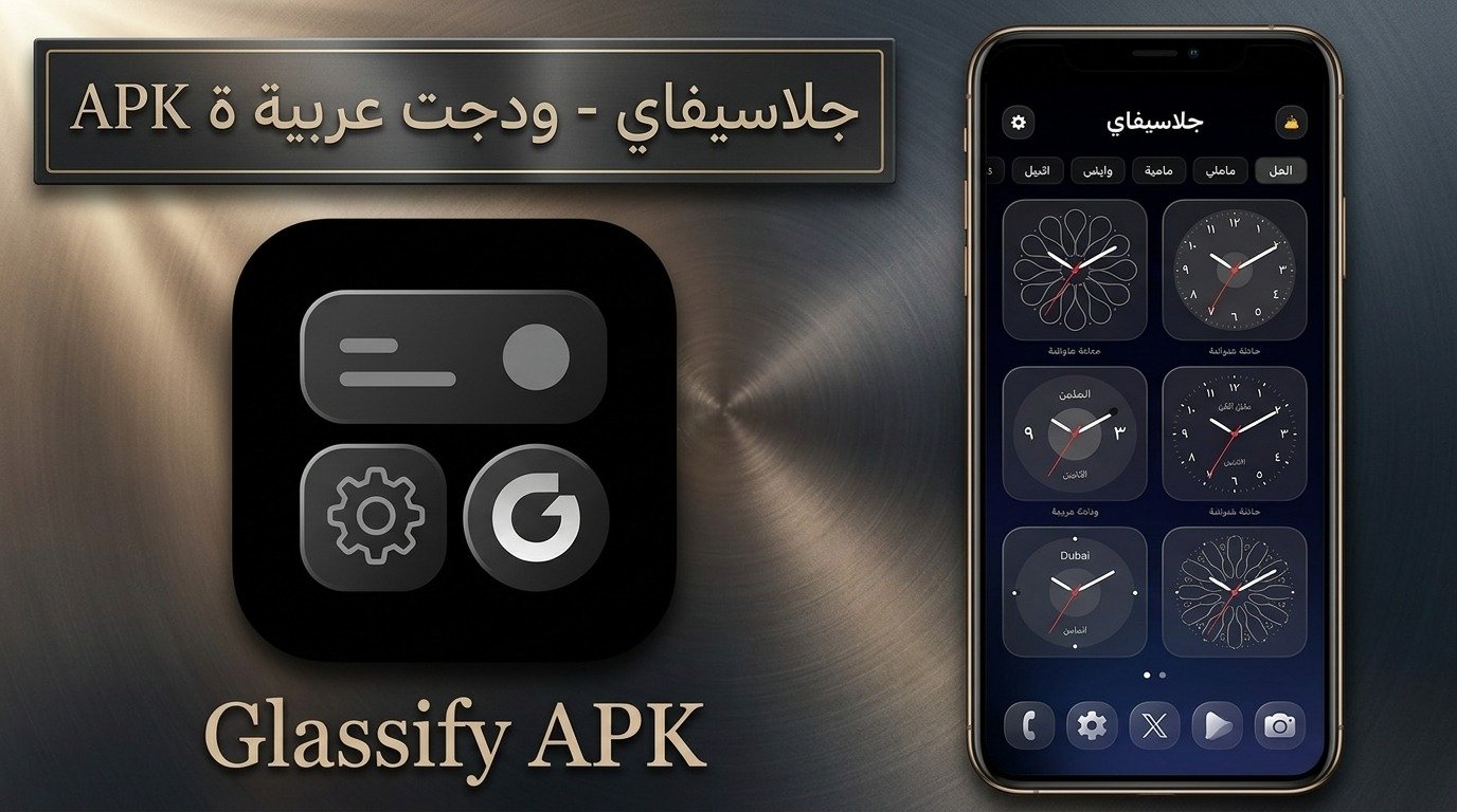 تحميل تطبيق Glassify - Widgets جلاسيفاي APK للاندرويد وللايفون 2026 1 تحميل تطبيق Glassify - Widgets جلاسيفاي APK للاندرويد وللايفون 2026 1