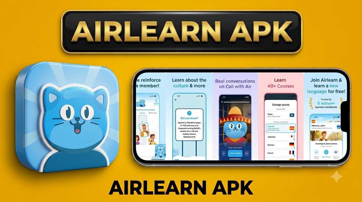 تحميل تطبيق Airlearn لتعلم اللغات بسهولة للاندرويد والايفون 2026 1 تحميل تطبيق Airlearn لتعلم اللغات بسهولة للاندرويد والايفون 2026 1